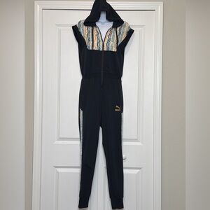 PUMA x COOGI Knit Zip-Up Track Jumpsuit Small